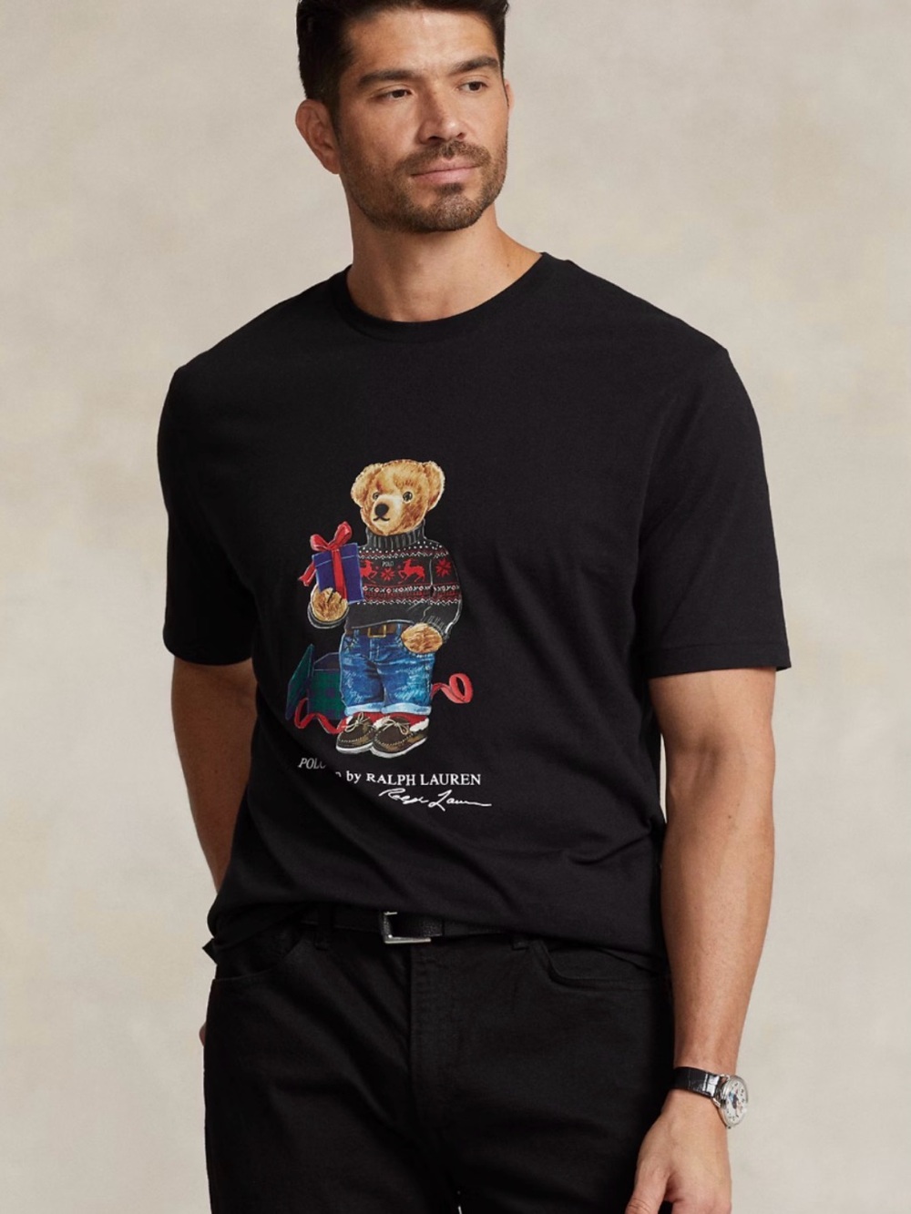 Polo by Ralph Lauren Holiday Bear Graphic Short Sleeve Tee